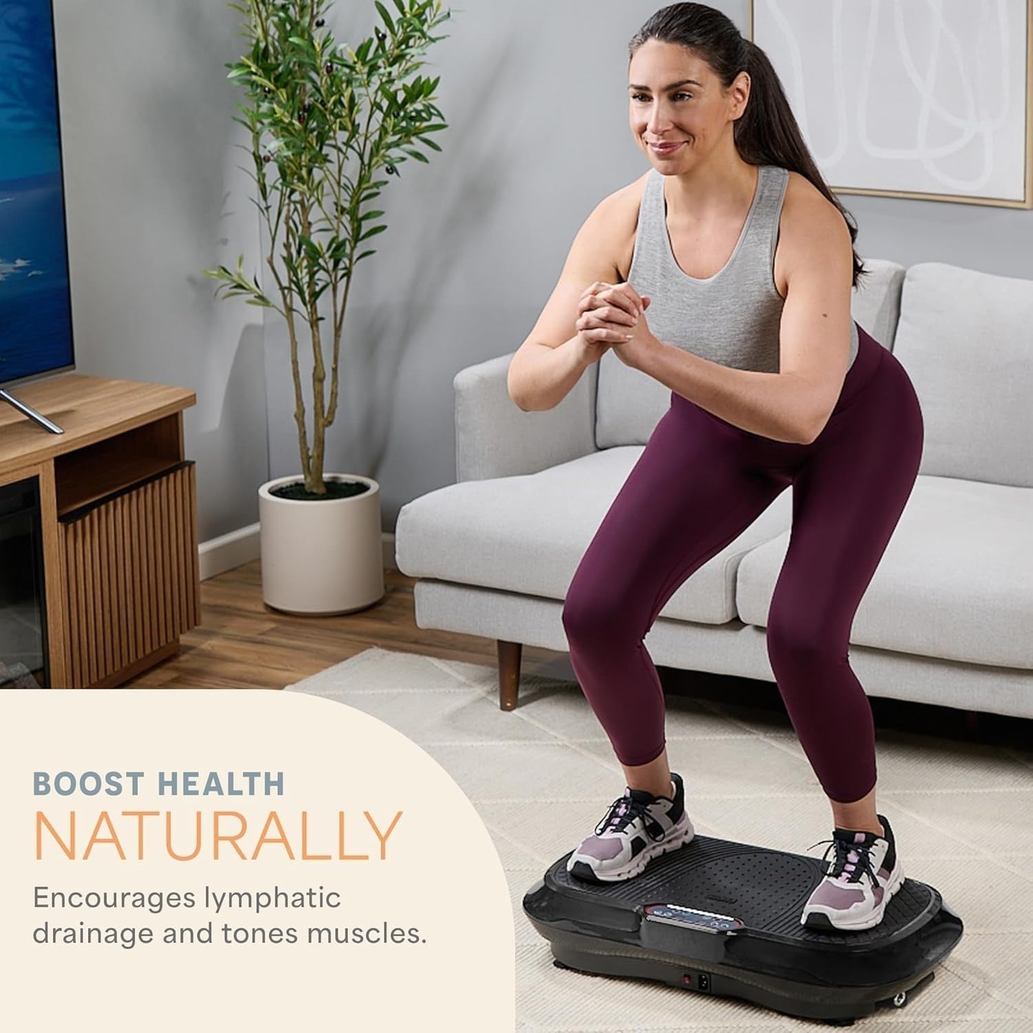 Pro Vibration Plate Exercise Machine 99 Speeds Home Fitness Body Trainer