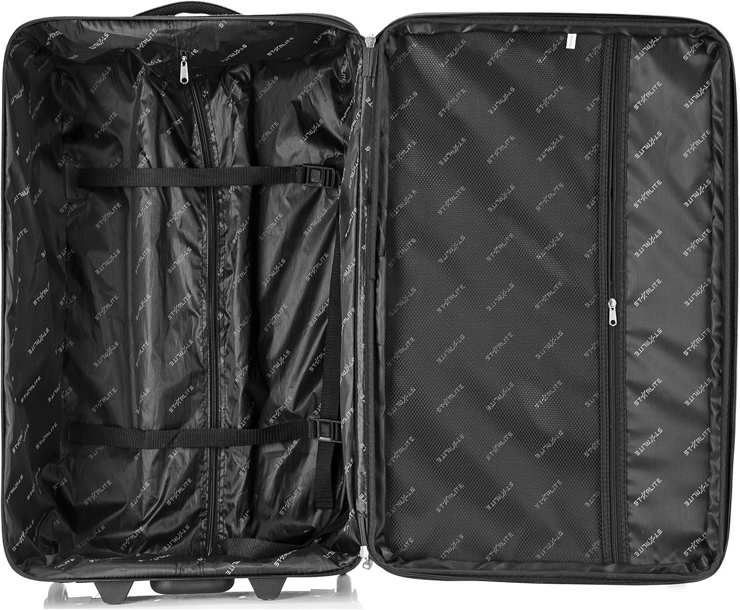 28 Inch Large Expandable Soft Suitcase Lightweight 2 Wheel Trolley