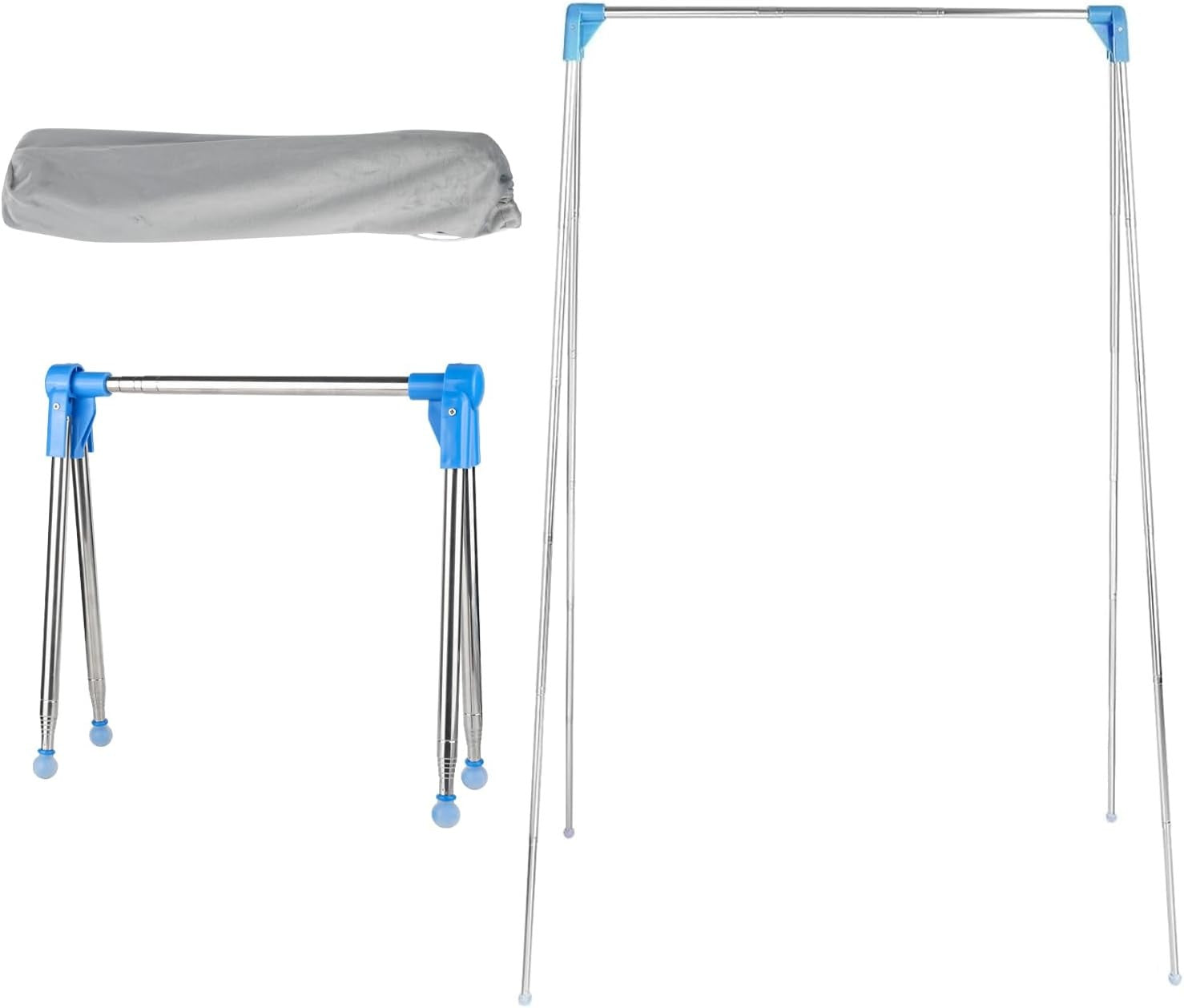 Portable Clothes Drying Rack Folding Travel Laundry Rail Compact Lightweight