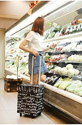 Collapsible Utility Cart 41L Foldable Waterproof Grocery Trolley with Wheels