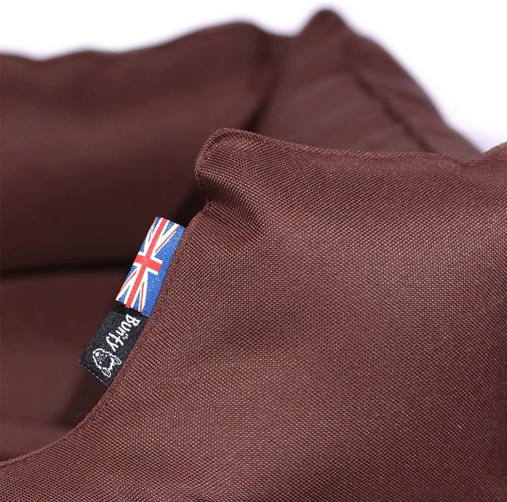 XL Dog Bed 93x75x21cm Washable Water Resistant Non Slip Brown