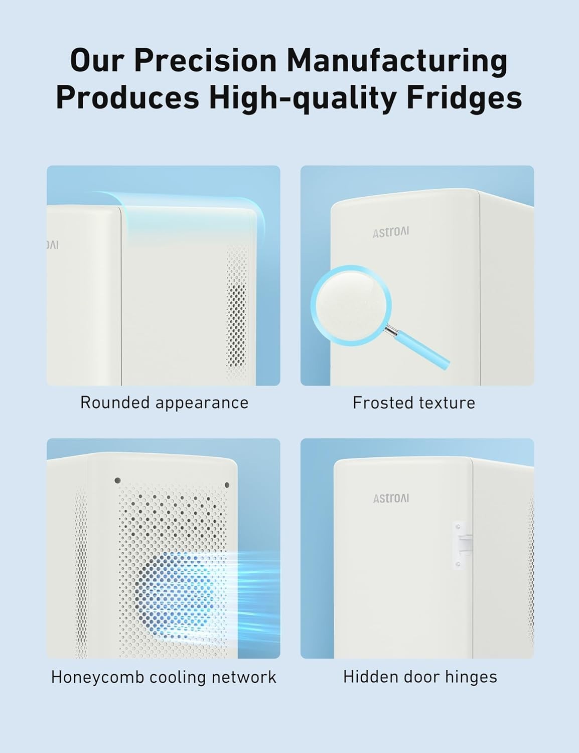 6L Mini Fridge Cooler & Warmer Portable Freestanding Countertop Beige