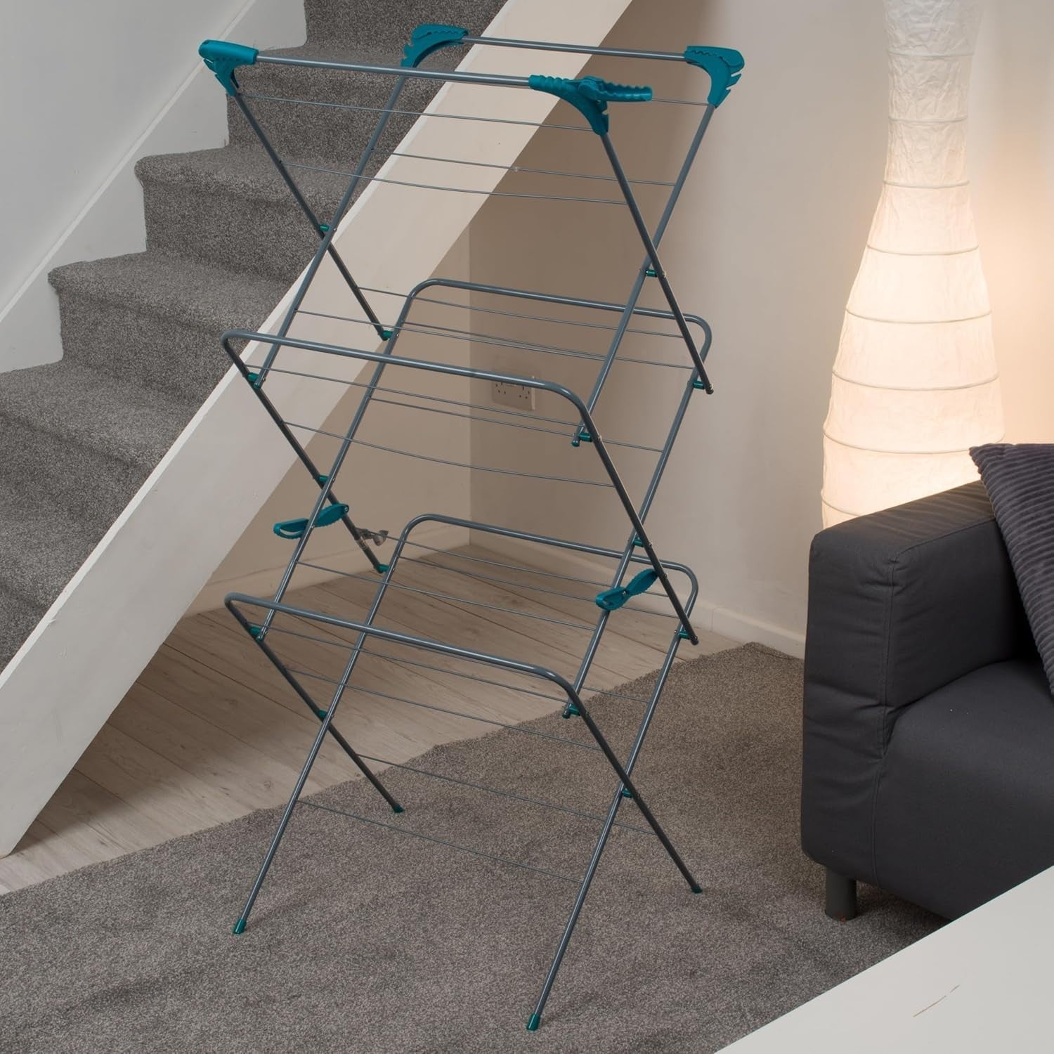 3-Tier Foldable Clothes Airer & Radiator Rack – Indoor Laundry Drying Stand