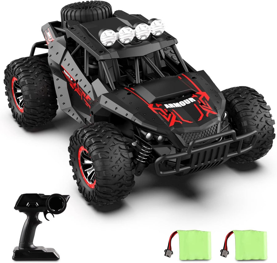 25KM/H RC Car 1:16 2.4GHz Off-Road Monster Truck with 2 Batteries 70min Play Gif