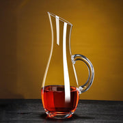 1L Crystal Wine Decanter with Aerator Handle | Elegant Glass Carafe for Red Wine