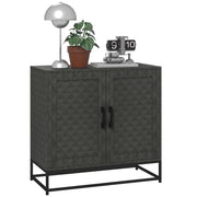 Modern Sideboard Cabinet 2 Door Storage Unit Steel Frame Adjustable