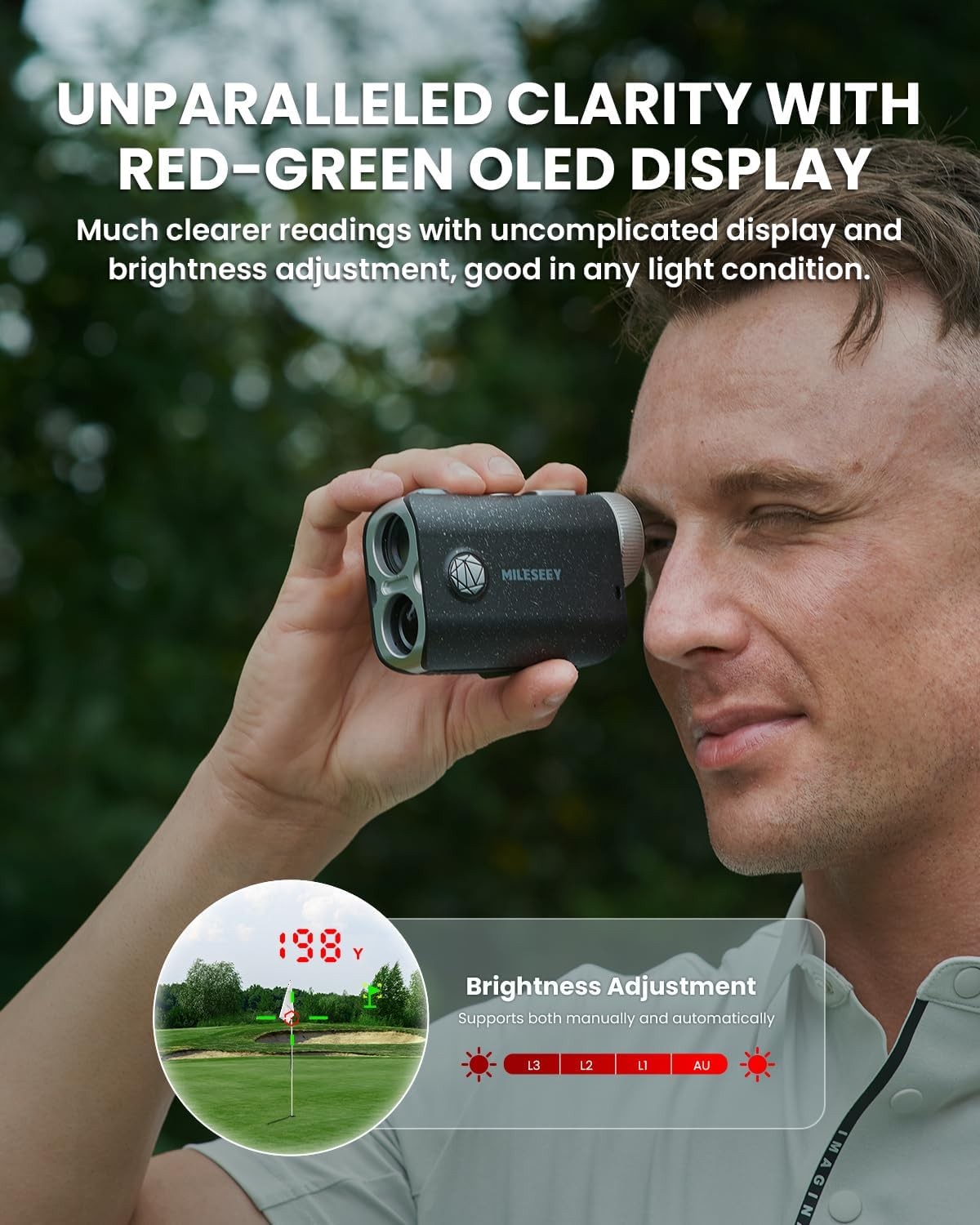Golf Range Finder 1100 Yards Slope On Off Flag Lock Vibration Magnetic
