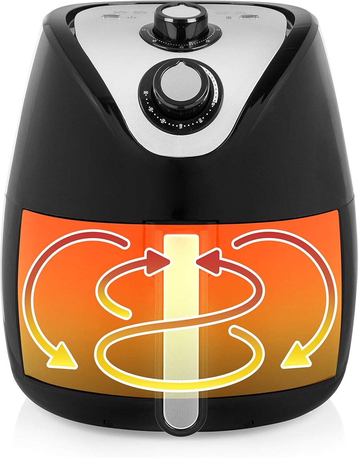 Air Fryer XXL 4.5L | Low-Oil Crisping, Temp Control, Non-Stick, Bake Grill Roast