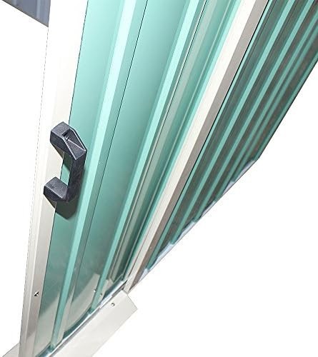 8x8 ft Metal Garden Shed Outdoor Storage Lockable Doors & Windows