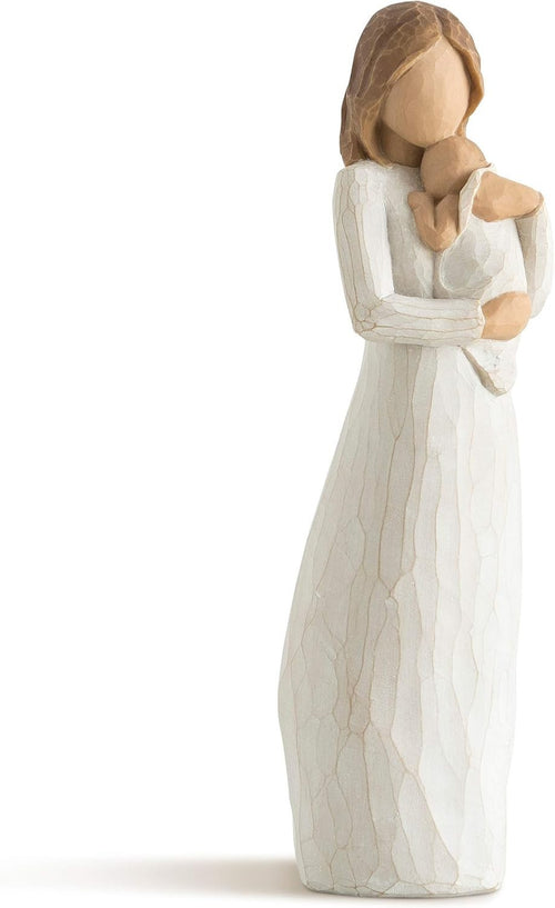 Mother & Baby Figurine Resin Sculpture Gift Decor Handcrafted Keepsake