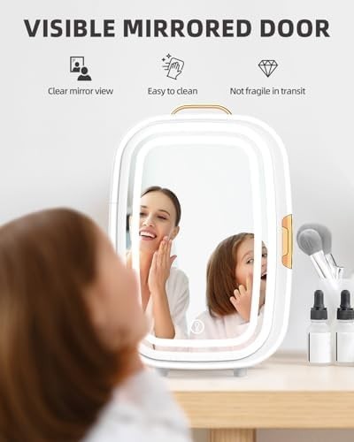 15L Mini white Fridge & Warmer | Portable Low-Noise Skincare & Drinks Cooler