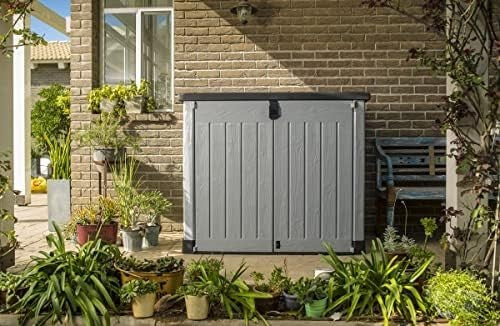 Keter Store It Out Pro Grey Garden Shed Lockable Weatherproof Plastic 144x123 cm