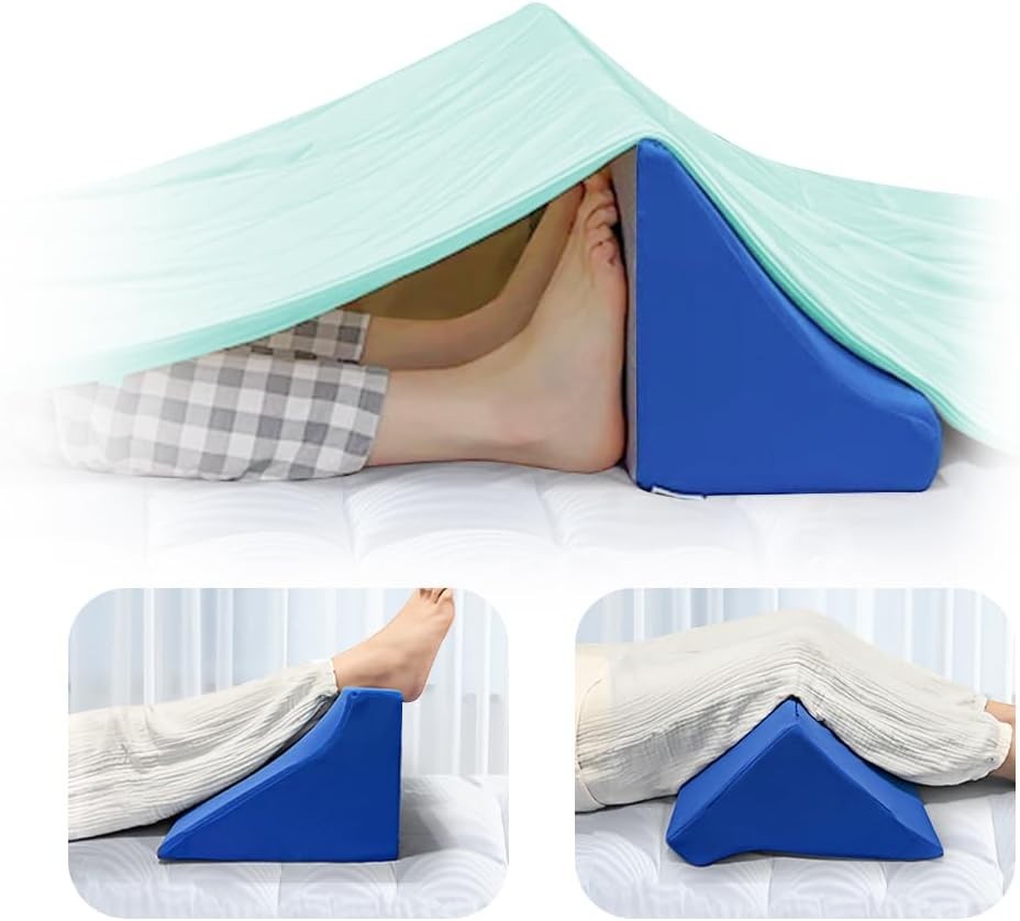 Bed Wedge Pillow Memory Foam Incline Triangle for Acid Reflux Sleep
