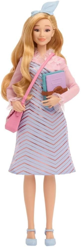 Movie Inspired School Fashion Doll Blonde Hair Uniform Accessories