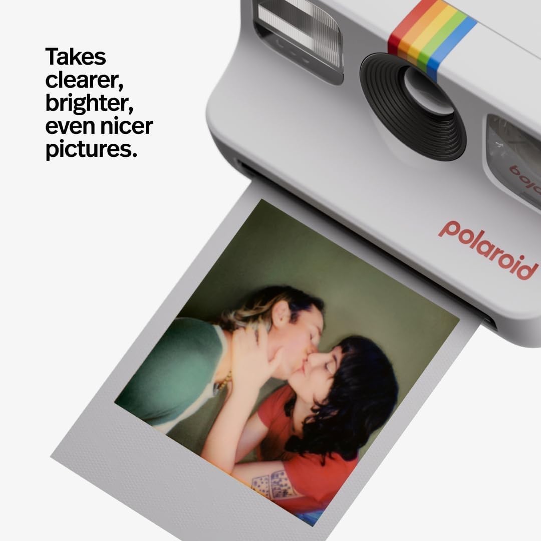 Mini Instant Film Camera Purple USB-C Selfie Mirror Dual Exposure