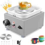 Mini Electric Pottery Wheel Adjustable Speed 2000RPM DIY Ceramic Tool