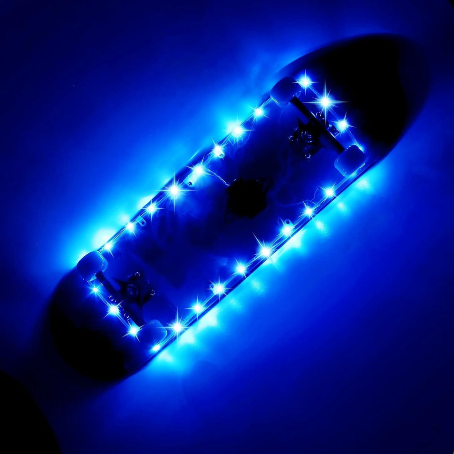 LED Skateboard Light Kit Remote Waterproof 16-Color Night Riding Strip