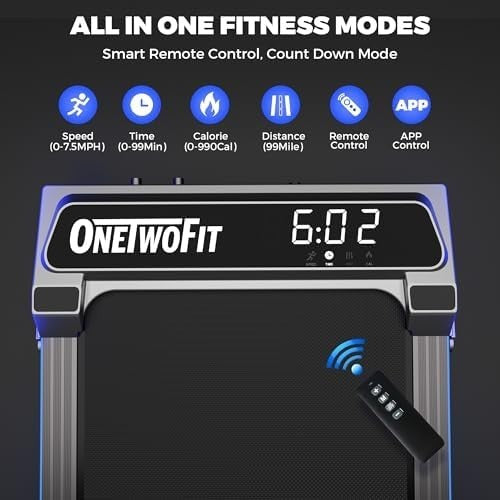 Under Desk Treadmill 9% Incline 4in1 Walking Running Machine 12kmh Quiet 150kg
