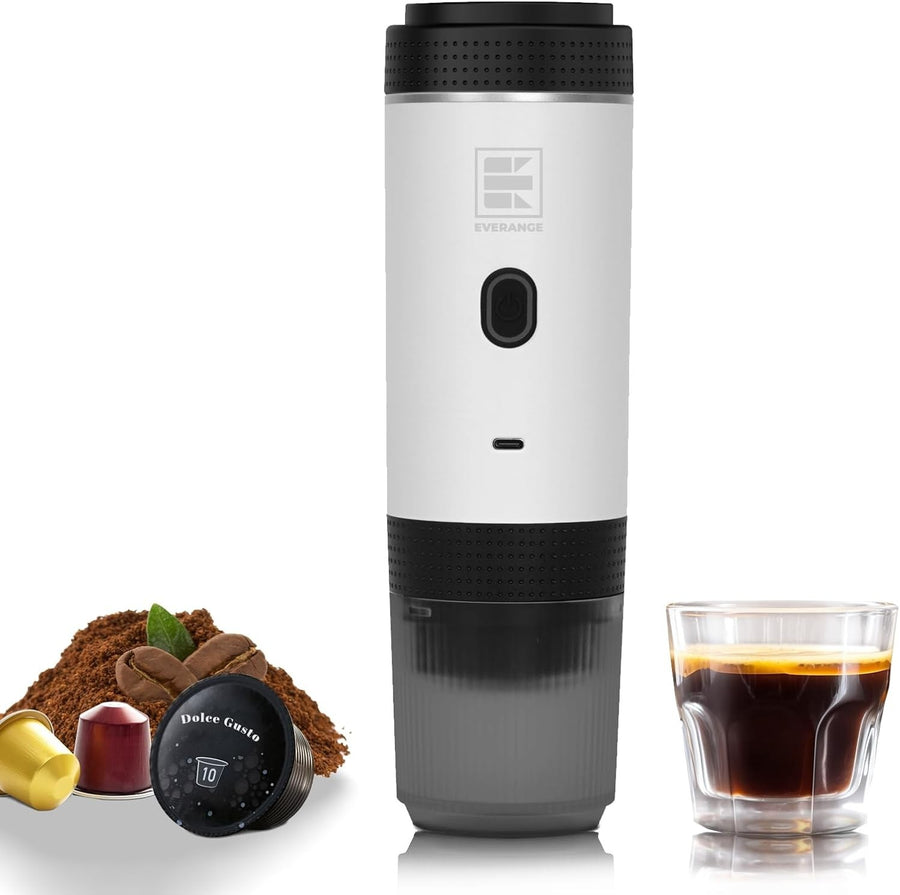 Fast Heat 20Bar Portable Espresso Maker Travel Coffee Machine for Pods & Ground