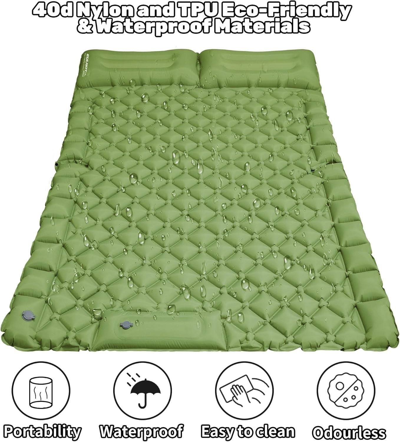 2-Person Inflatable Car Mattress with Foot Pump & Velvet Blanket – SUV Bed