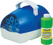 Battery Operated Bubble Machine Blue With Bubble Fluid