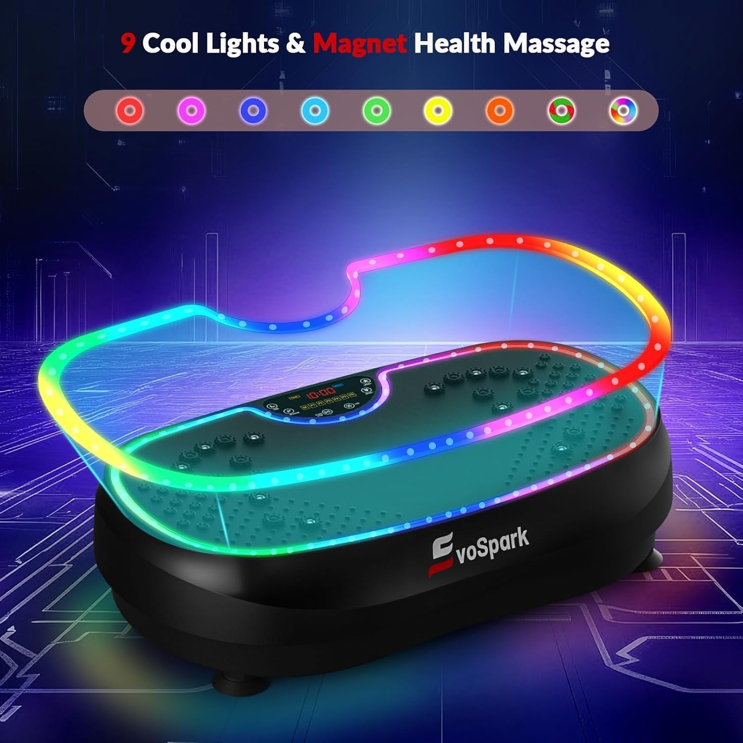 2D 3D Vibration Plate Exercise Machine Dual Motor 199 Speeds 500LB