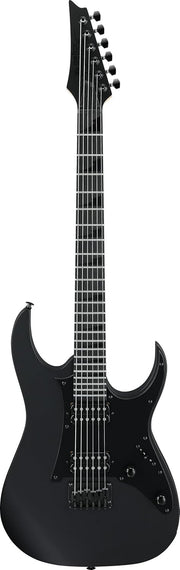 Super Strat Electric Guitar Black Flat HH Pickups Tremolo