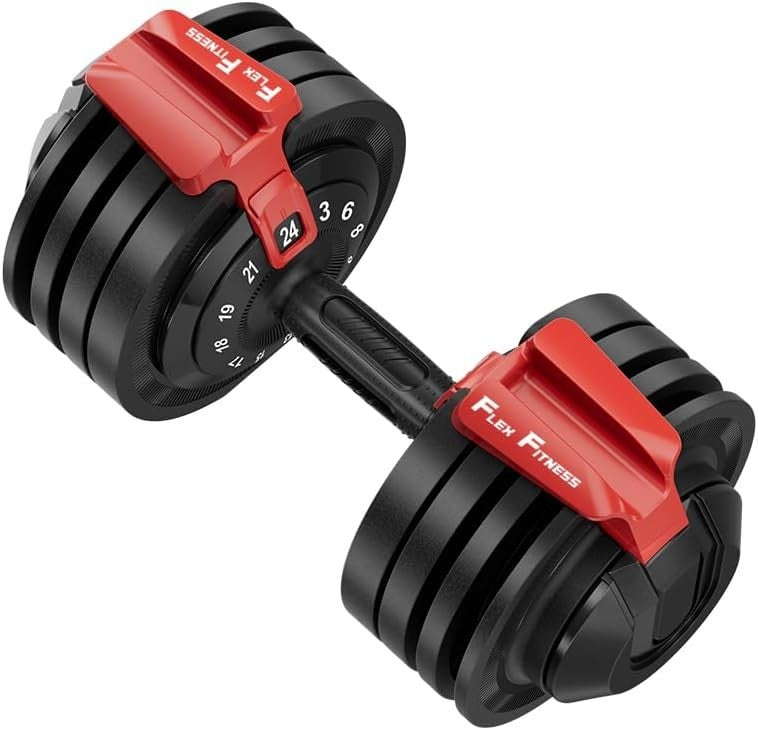 3–24KG Quick Select Adjustable Dumbbells Pair Non-Slip Home Gym