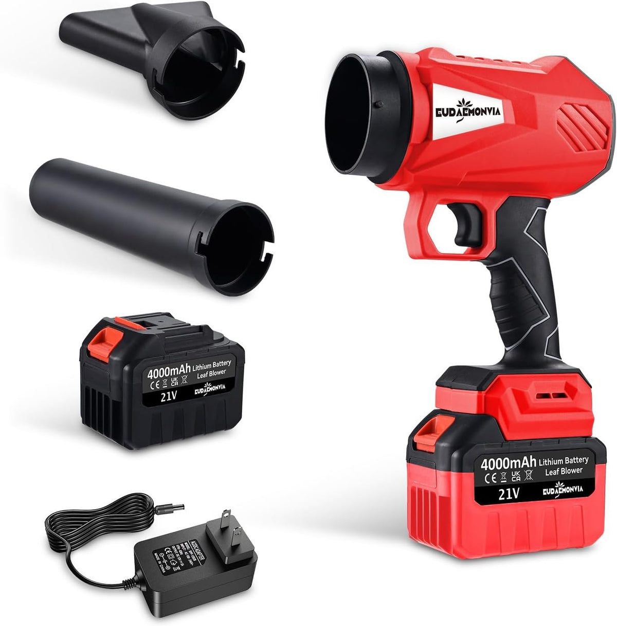 Cordless Leaf Blower 21V Dual Battery 850W Powerful Garden Snow Dust