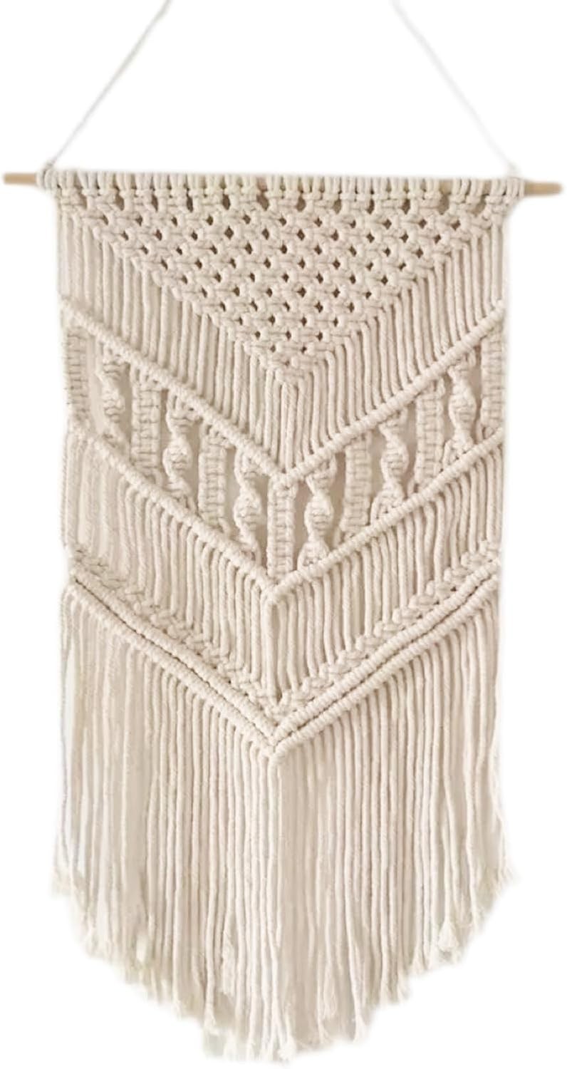 Boho Wall Decoration, Macrame Wall Hanging Tapestry with Tassels