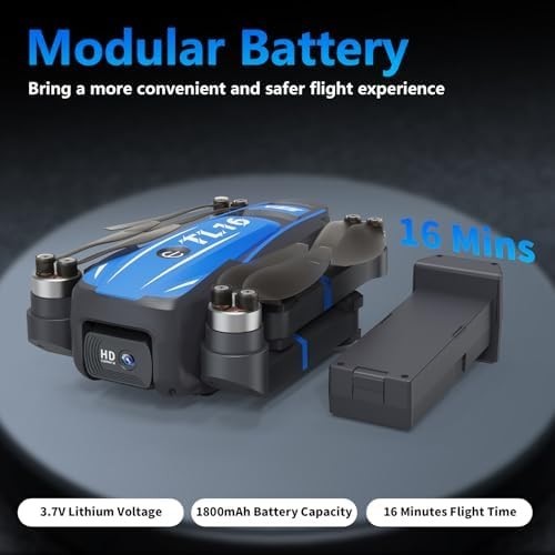 4K Drone with Camera for Adults, Brushless Motor Foldable Quadcopter Drone