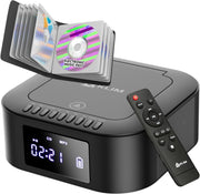 Portable CD Boombox Bluetooth Subwoofer FM Radio USB AUX Rechargeable
