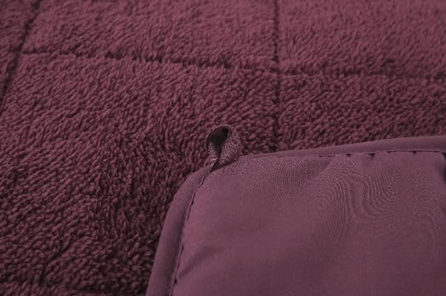 Reversible Weighted Blanket Soft Fleece Cooling Microfibre Stress Ease