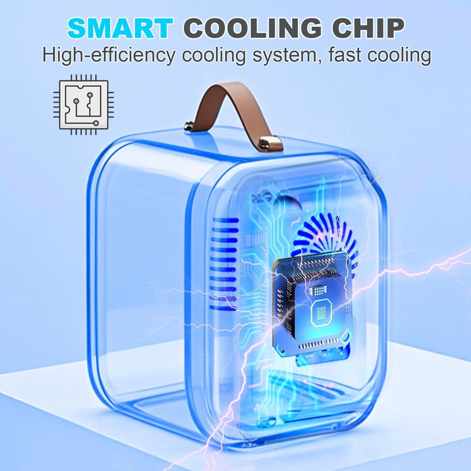 4L Mini Fridge Cooler & Warmer Portable AC 12V Compact White