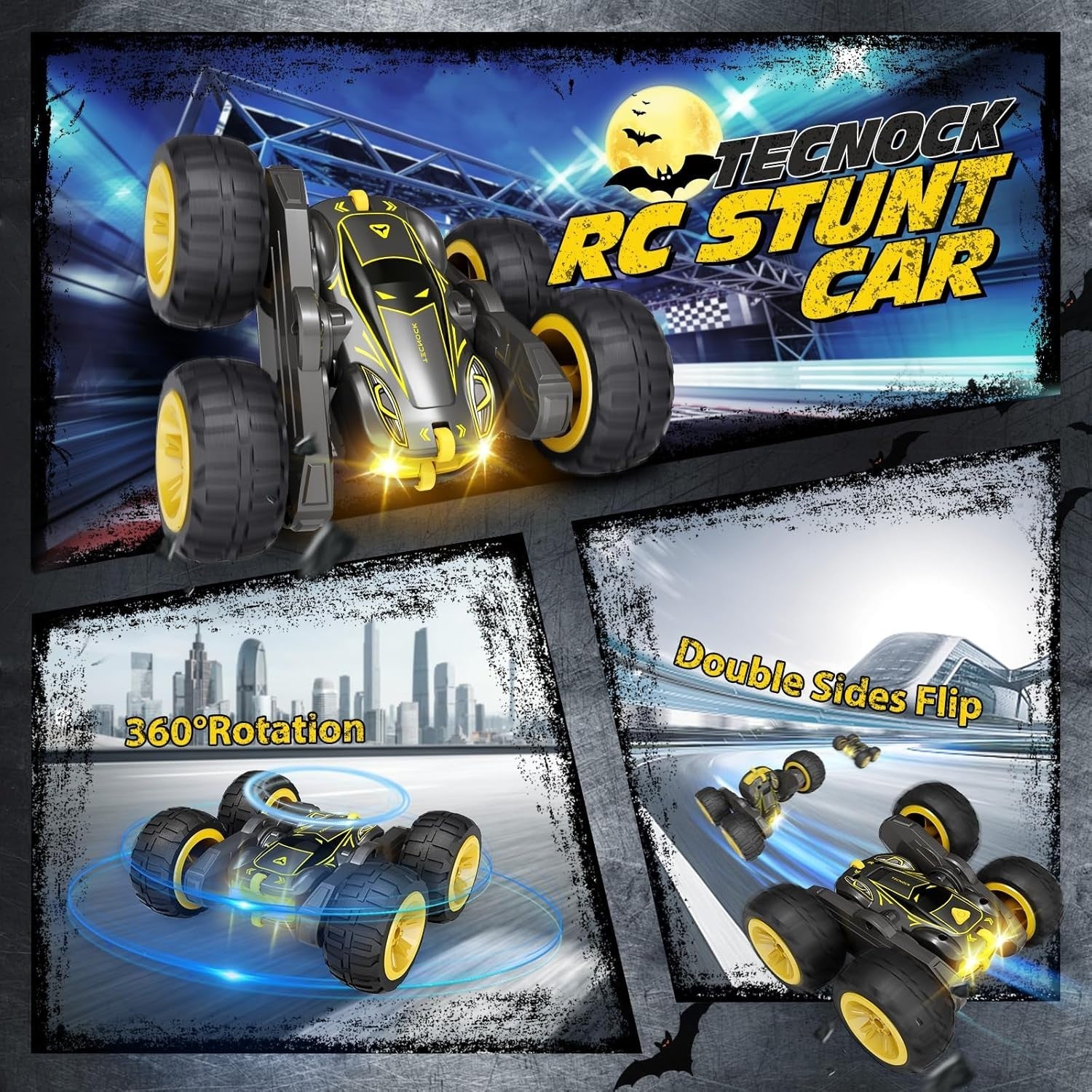 360° Flip RC Stunt Car for Kids 3-12 | Durable Off-Road Monster Truck