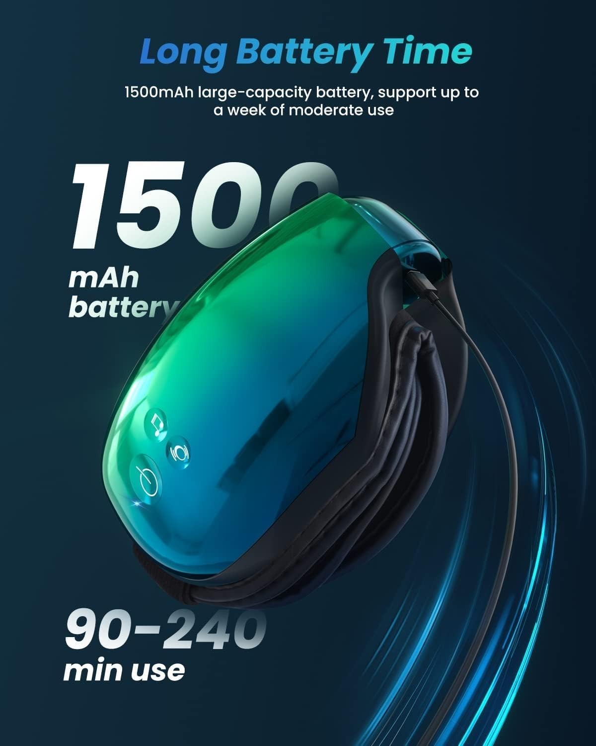 Heated Eye Massager Bluetooth Sleep Mask Dry Eye Strain Relief