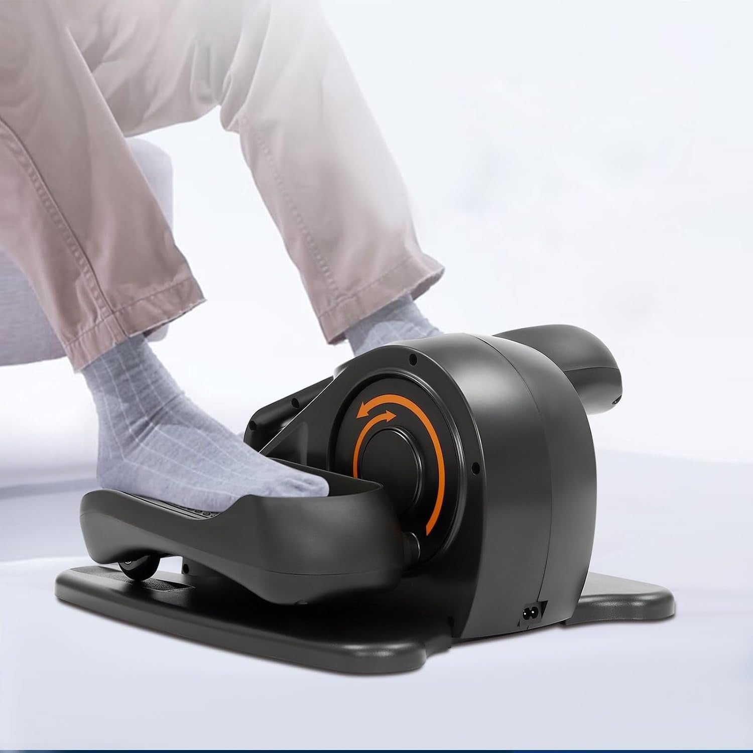 Under Desk Elliptical Electric Quiet Seated Leg Exerciser Remote LCD