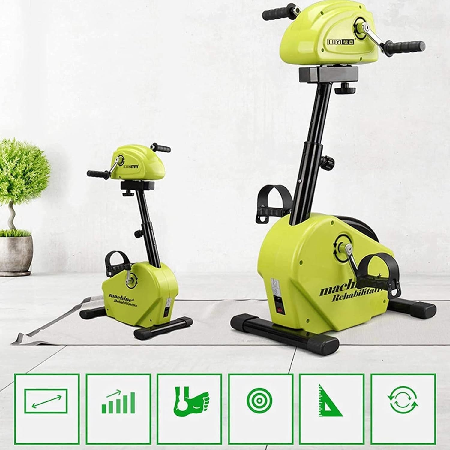 Electric Pedal Exerciser Mini Recumbent Arm Leg Rehab Bike Adjustable Seniors