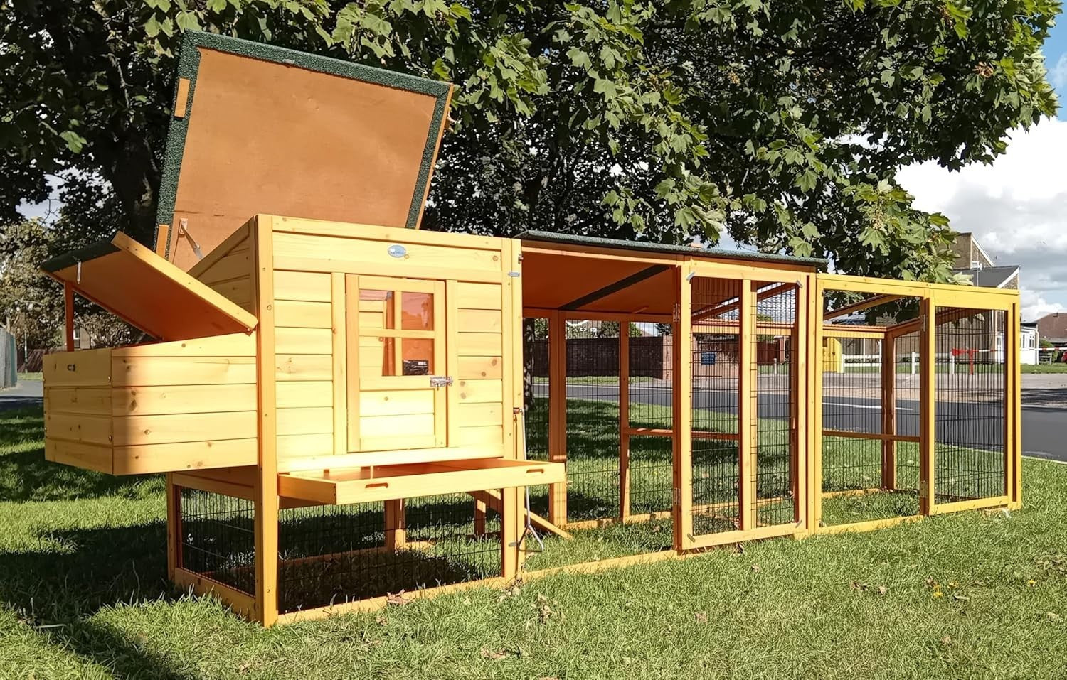 12.5FT XXL Chicken Coop Run Welded Wire Hen House 3mm