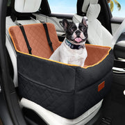 Memory Foam Dog Car Seat Booster Bed Washable Safety Belts 35lbs
