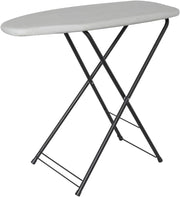 Compact Ironing Board Foldable Space Saving Lightweight with Light Grey Cover