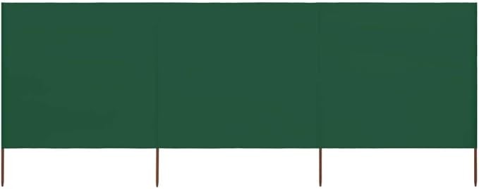 Green 3-Panel Wind Screen 400x120cm Outdoor Privacy Divider Garden Shelter