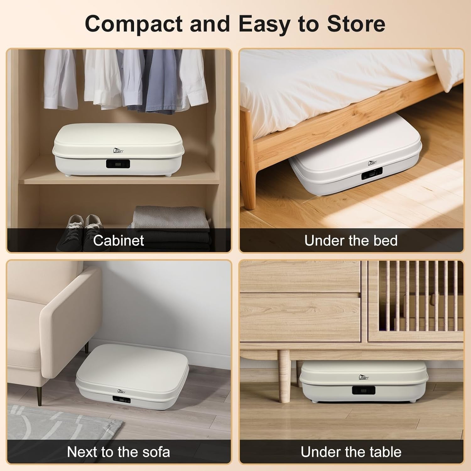 Portable Electric Clothes Dryer 1000W 360° Warm Drying 5kg Indoor