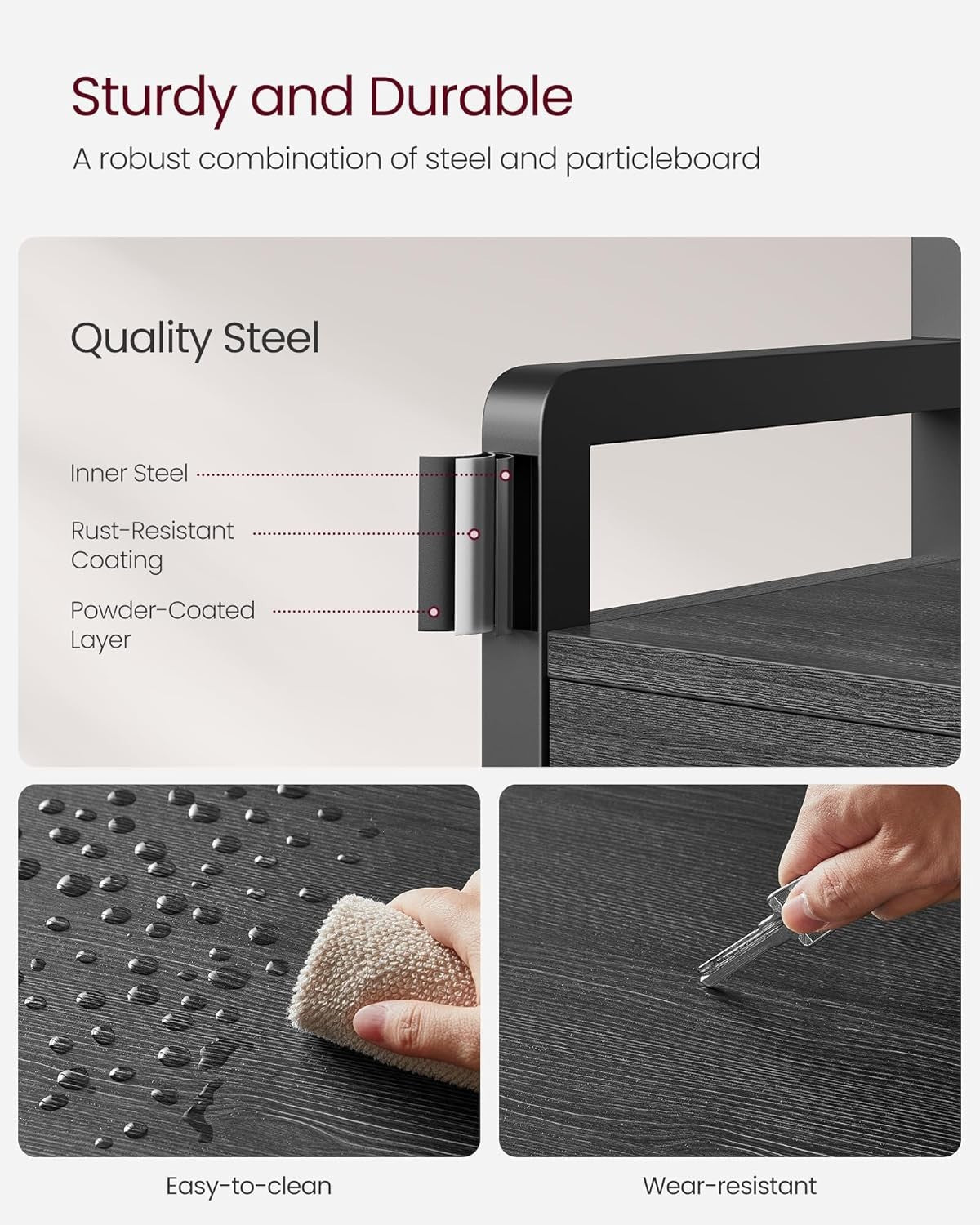 Grey Hall Tree Coat Rack with Bench & Shoe Storage 80x30x181cm