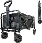 70L Folding Trolley Cart – Portable Camping, Beach, Garden Wagon