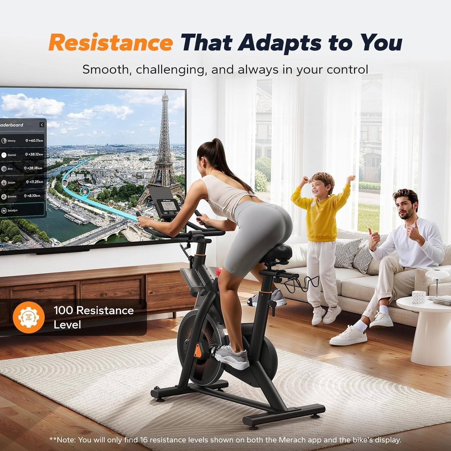 Heavy-Duty Magnetic Spin Bike w/ 40lb Flywheel, App Sync & 350lb Capacity