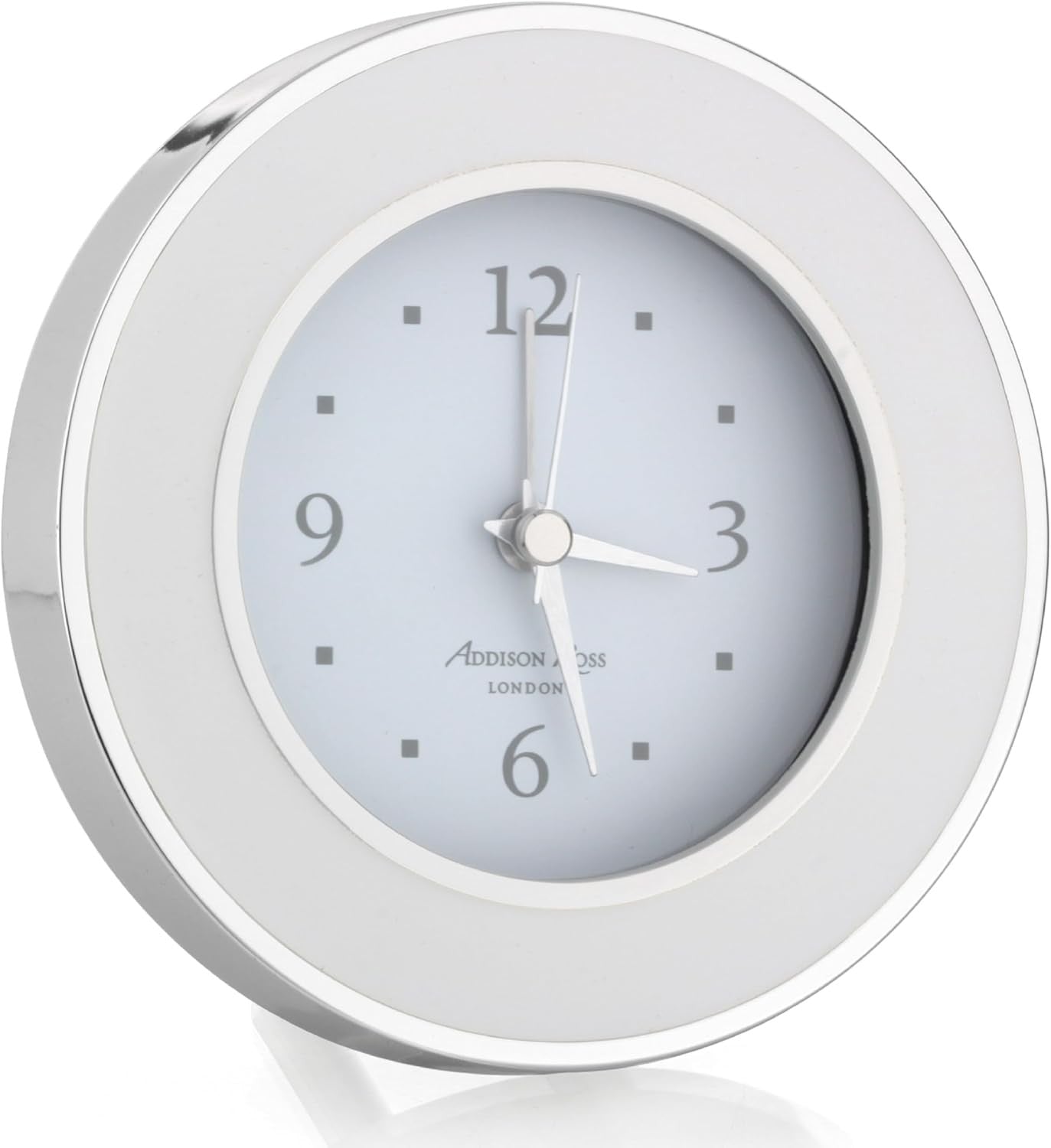 Silent Sweep Battery Alarm Clock Compact Bedside Home Office Decor