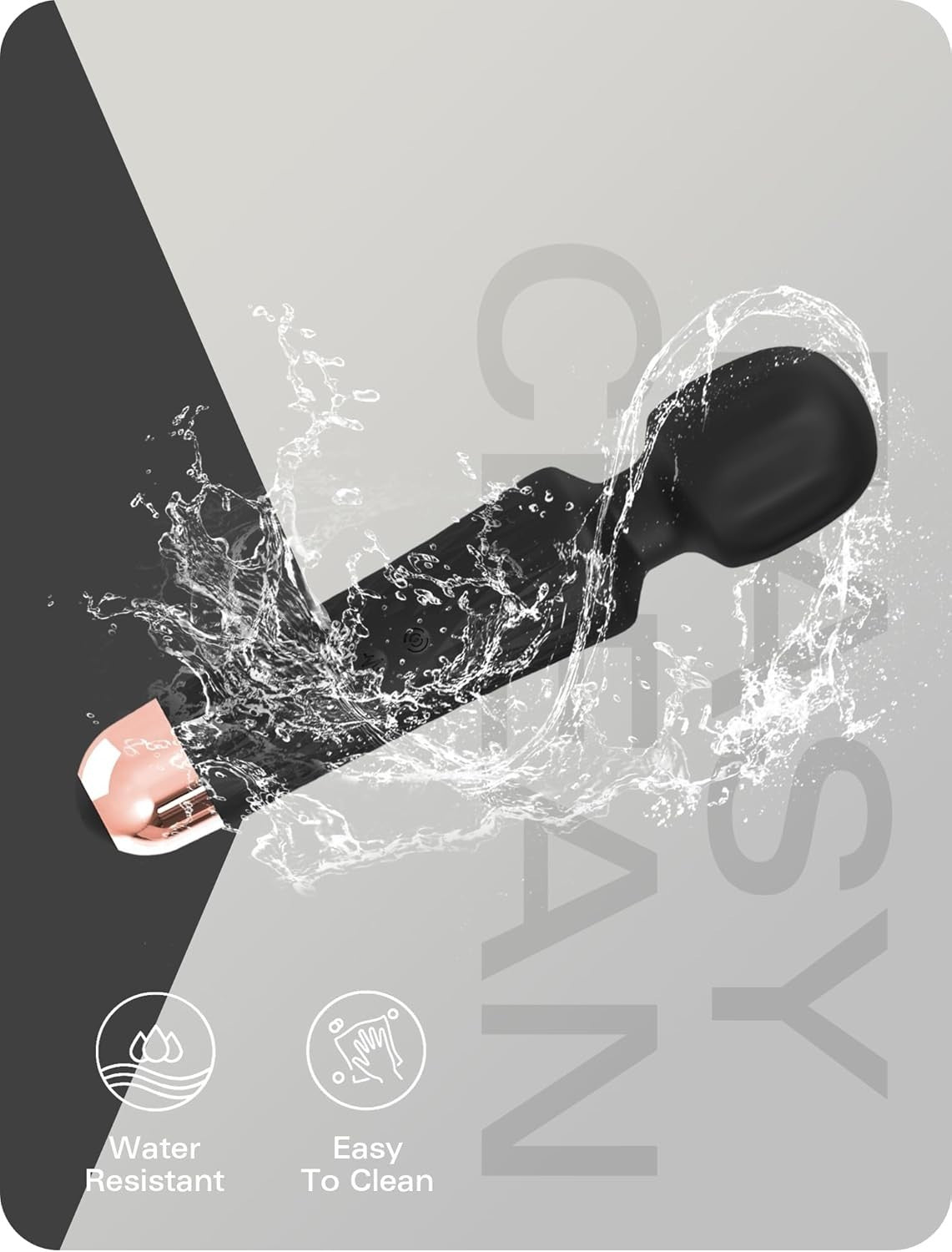 Personal Massage Wand Deep Muscle Relaxer Quiet Waterproof Body Massager