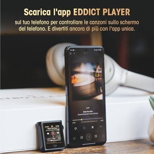 Hi‑Res Bluetooth 5.0 1.54″ Touch MP3 Player with DAC/AMP & 2 TB Support