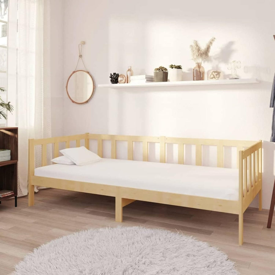 Solid Pine Wooden Daybed Sofa Bed 90x200cm | Guest Frame for Lounge or Garden